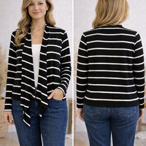 Malloy Black & White Cardigan Medium